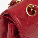 Chanel Vintage Classic Double Flap Bag in Quilted Lambskin with 24K Gold-Plated Hardware