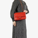 Chanel Vintage Classic Double Flap Bag in Quilted Lambskin with 24K Gold-Plated Hardware