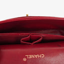 Chanel Vintage Classic Double Flap Bag in Quilted Lambskin with 24K Gold-Plated Hardware