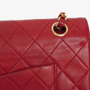 Chanel Vintage Classic Double Flap Bag in Quilted Lambskin with 24K Gold-Plated Hardware