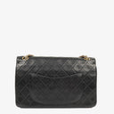 Chanel Vintage Classic Medium Double Flap Bag in Quilted Black Lambskin with 24-karat Gold-Plated Hardware
