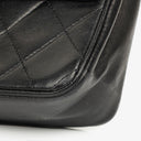 Chanel Vintage Classic Medium Double Flap Bag in Quilted Black Lambskin with 24-karat Gold-Plated Hardware