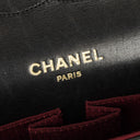 Chanel Vintage Classic Medium Double Flap Bag in Quilted Black Lambskin with 24-karat Gold-Plated Hardware