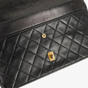 Chanel Vintage Classic Medium Double Flap Bag in Quilted Black Lambskin with 24-karat Gold-Plated Hardware