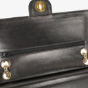 Chanel Vintage Classic Medium Double Flap Bag in Quilted Black Lambskin with 24-karat Gold-Plated Hardware