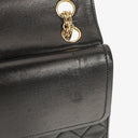 Chanel Vintage Classic Medium Double Flap Bag in Quilted Black Lambskin with 24-karat Gold-Plated Hardware