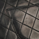 Chanel Vintage Classic Medium Double Flap Bag in Quilted Black Lambskin with 24-karat Gold-Plated Hardware