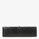 Chanel Vintage Classic Single Flap Bag In Black Quilted Lambskin With 24K Gold-Plated Hardware