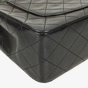 Chanel Vintage Classic Single Flap Bag In Black Quilted Lambskin With 24K Gold-Plated Hardware