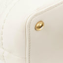Chanel Vintage Globe Trotter White Caviar Flap Bag