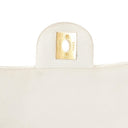 Chanel Vintage Globe Trotter White Caviar Flap Bag