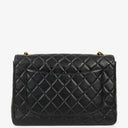 Chanel Vintage Jumbo Classic Single Flap Bag Black Quilted Lambskin With 24K Gold-Plated Hardware, 1996-1997