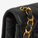 Chanel Vintage Jumbo Classic Single Flap Bag Black Quilted Lambskin With 24K Gold-Plated Hardware, 1996-1997