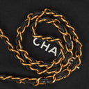 Chanel Vintage Jumbo Classic Single Flap Bag Black Quilted Lambskin With 24K Gold-Plated Hardware, 1996-1997