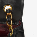 Chanel Vintage Jumbo Classic Single Flap Bag Black Quilted Lambskin With 24K Gold-Plated Hardware, 1996-1997