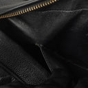 Chanel Vintage Large Camera Tassel Bag In Black Quilted Caviar Leather