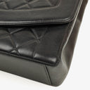 Chanel Vintage Large Diana Black Flap Bag 24K Gold-Plated Hardware