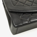 Chanel Vintage Large Diana Black Flap Bag 24K Gold-Plated Hardware