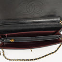 Chanel Vintage Large Half-Moon Single Flap Bag Black Quilted Lambskin 24K Gold-Plated Hardware, 1986-1988