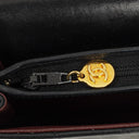 Chanel Vintage Large Half-Moon Single Flap Bag Black Quilted Lambskin 24K Gold-Plated Hardware, 1986-1988
