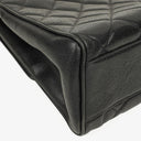 Chanel Large Kelly Top Handle Black Quilted Caviar Leather With 24K Gold-Plated Hardware