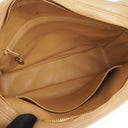 Chanel Vintage Medium Camera Tassel CC Front Flap Pocket Bag In Beige Quilted Lambskin