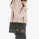 Chanel Vintage Medium Classic Double Flap Bag Black Quilted Lambskin 24K Gold-Plated Hardware, 1991-1994