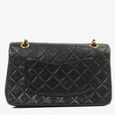 Chanel Vintage Medium Classic Double Flap Bag Black Quilted Lambskin 24K Gold-Plated Hardware