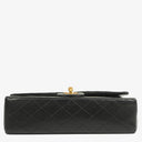 Chanel Vintage Medium Classic Double Flap Bag Black Quilted Lambskin 24K Gold-Plated Hardware