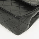 Chanel Vintage Medium Classic Double Flap Bag Black Quilted Lambskin 24K Gold-Plated Hardware