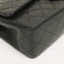 Chanel Vintage Medium Classic Double Flap Bag Black Quilted Lambskin 24K Gold-Plated Hardware