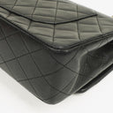 Chanel Vintage Medium Classic Double Flap Bag Black Quilted Lambskin 24K Gold-Plated Hardware