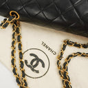 Chanel Vintage Medium Classic Double Flap Bag Black Quilted Lambskin 24K Gold-Plated Hardware