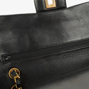 Chanel Vintage Medium Classic Double Flap Bag Black Quilted Lambskin 24K Gold-Plated Hardware