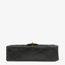 Chanel Vintage Medium Classic Double Flap Bag Black Quilted Lambskin 24K Gold-Plated Hardware