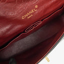 Chanel Vintage Medium Classic Double Flap Bag Black Quilted Lambskin 24K Gold-Plated Hardware