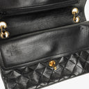 Chanel Vintage Medium Classic Double Flap Bag Black Quilted Lambskin 24K Gold-Plated Hardware
