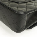 Chanel Vintage Medium Classic Double Flap Bag Black Quilted Lambskin With Silver-Tone Hardware