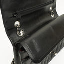 Chanel Vintage Medium Classic Double Flap Bag Black Quilted Lambskin With Silver-Tone Hardware