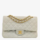 Chanel Vintage Medium Classic Double Flap Bag Quilted Lambskin 24K Gold-Plated Hardware