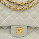 Chanel Vintage Medium Classic Double Flap Bag Quilted Lambskin 24K Gold-Plated Hardware