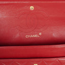 Chanel Vintage Medium Classic Double Flap Bag Red Quilted Lambskin 24K Gold-Plated Hardware