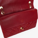 Chanel Vintage Medium Classic Double Flap Bag Red Quilted Lambskin 24K Gold-Plated Hardware