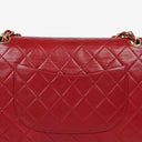 Chanel Vintage Medium Classic Double Flap Bag Red Quilted Lambskin 24K Gold-Plated Hardware