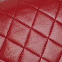 Chanel Vintage Medium Classic Double Flap Bag Red Quilted Lambskin 24K Gold-Plated Hardware