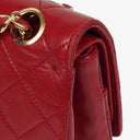 Chanel Vintage Medium Classic Double Flap Bag Red Quilted Lambskin 24K Gold-Plated Hardware