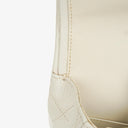Chanel Vintage Medium Classic Double Flap Bag White Quilted Lambskin 24K Gold-Plated Hardware