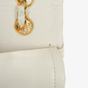 Chanel Vintage Medium Classic Double Flap Bag White Quilted Lambskin 24K Gold-Plated Hardware