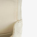 Chanel Vintage Medium Classic Double Flap Bag White Quilted Lambskin 24K Gold-Plated Hardware