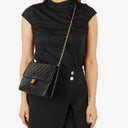 Chanel Vintage Medium Classic Single Flap Bag Black Quilted Lambskin With 24K Gold-Plated Hardware